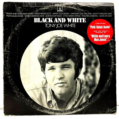 Tony Joe White Black & White 1969 Vinyl Monument Records 1st Press - Image 1 of 4