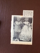 B9a  Ephemera 1961 Picture Broadstairs King And Queen Ronald Scorey M Brush