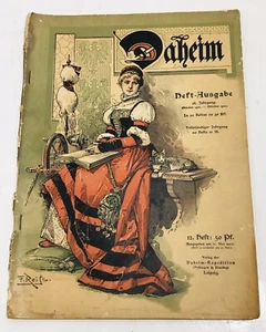 1902 Daheim Magazine Home Magazine In German Language Pre-WW1 Images - Picture 1 of 9