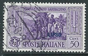 1932 EGEO LIPSO USATO GARIBALDI 50 CENT - U27 - Picture 1 of 1