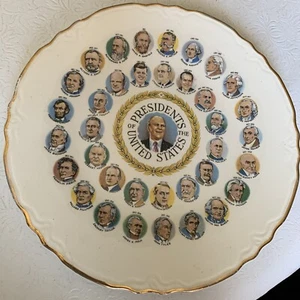 Placa Presidentes de los Estados Unidos - Bordes dorados - - Imagen 1 de 5