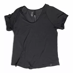 UNDER ARMOUR Women’s Athlete Recovery Black S/S Sleepwear Shirt Size Small P - Picture 1 of 6