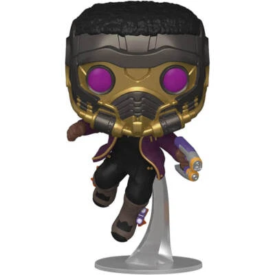 What If T'Challa Star-Lord Funko Pop! Figura Vinilo con Caja Ventana Estilizada 9cm Foto 1 de 2