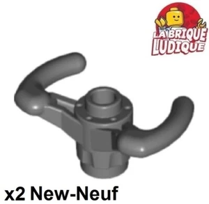 LEGO Technic 2x Lenkrad Lenkung Lenk- Wheel Pilot Yoke Dunkelgrau 40001 New - Bild 1 von 1