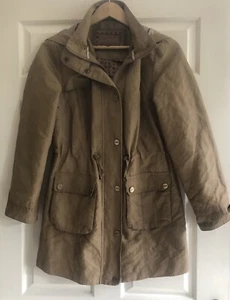 Per Una Caramel (Gold/tan) Coat/Jacket Size 8 Removable Hood - Picture 1 of 11