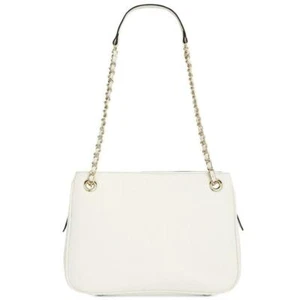 INC International Deliz Vanilla Faux Leather Expendable Shoulder Bag Chain Links - Picture 1 of 6