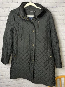 Abrigo Chaqueta de Invierno LAUREN RALPH LAUREN Acolchado con Capucha/Negro Para Mujer Talla 0X - Imagen 1 de 21