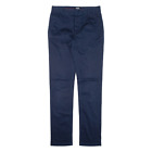 HERMES Chino Mens Trousers Blue Slim Straight W29 L32