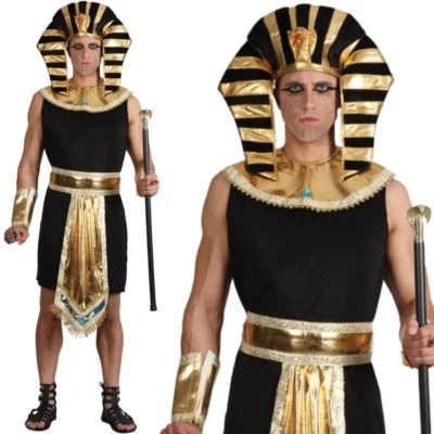 Adult Mens Egyptian Pharaoh King Fancy Dress Book Week Costume Historical Outfit - Image 1 of 2