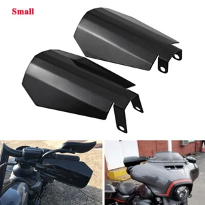 Gloss Black Hand Guards Windshield Coffin Cut fit for Harley Dyna Baggers FXR's - Bild 1 von 14