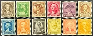 United States, #704-715, Full Set, George Washington, MNH (Except #715 MLH) F-VF - Picture 1 of 3