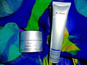 M. Asam 40ml VINOLIFT Spezial Nachtpflege 20 ml + Overnight Peptide Essence 20ml - Bild 1 von 6