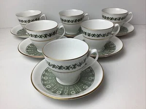 Spode Provence 6 tazas de té y platillos se ven sin usar - Imagen 1 de 8