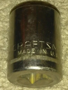 CRAFTSMAN 22mm 12 POINT 1/2 DRIVE METRIC socket USA - Picture 1 of 3