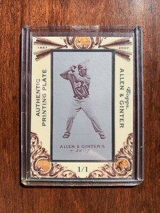 Looking For 2006 Allen & Ginter Printing Plates 2006 A&G 1/1 - See Pics!