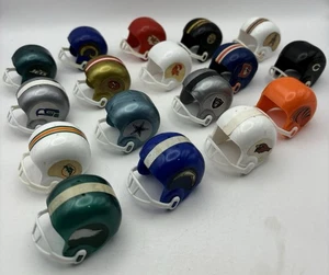Vintage 1980’s NFL Football Teams Souvenir Gumball Machine Mini Plastic Helmets - Picture 1 of 20