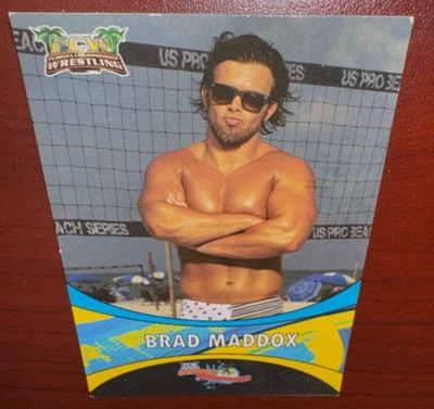 Tarjeta debut de novato Brad Maddox 2012 FCW Summer Slamarama RC WWE NXT rara Foto 1 de 3