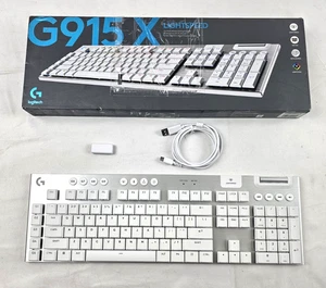 Logitech G915 X Lightspeed Low-Profile Wireless Gaming Keyboard White Tactile - Afbeelding 1 van 5