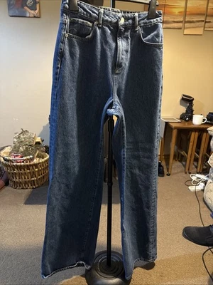 Mint Velvet Indigo Flat Front Wide leg jeans size 12 long EXCL - Image 1 of 4