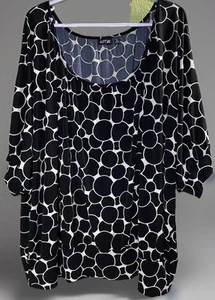 APT. 9 top Women 3X 'liquid fabric' drop shoulder loose Comfortable Shirt - Picture 1 of 8