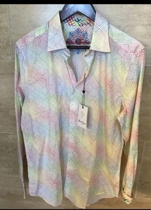Robert Graham Men's Multicolor Raynor L/S Shirt Medium NWT - Picture 1 of 6