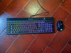 Corsair Tastiera K55 usb + Mouse RGP 0075 Harpoon wireless - Photo 1/14