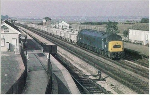 Railway Postcard BR Class 46 46002 Dawlish Warren 1976 Diesel Loco - Picture 1 of 1