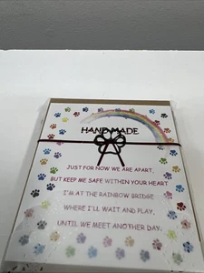 Regalos conmemorativos para mascotas, pulsera puente arco iris para perro o gato querido, nueva - Imagen 1 de 3