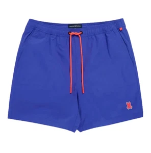 PSYCHO BUNNY KIDS SHORT BLUE B0W321B2SW ROYAL - Picture 1 of 2