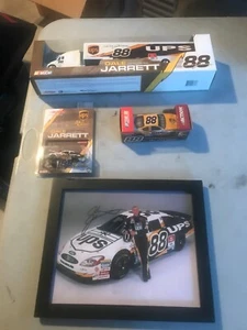Dale Jarrett autographed photo & Action NASCAR UPS Diecast Lot - Picture 1 of 5
