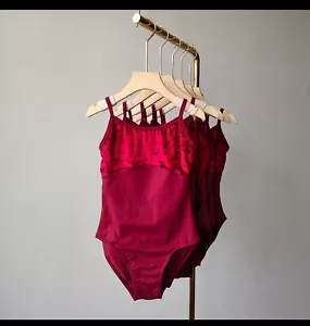 Burgundy Leotard For Ballet - Picture 1 of 6