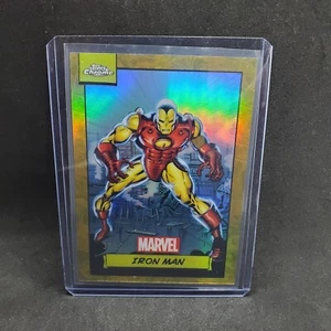 Iron Man Gold Refractor 37 /50 2024 Topps Chrome Marvel 13 - Photo 1 sur 3