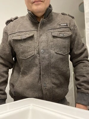 Костюм национальный хлопок полиэстер коричневая куртка Snap молнии мужчин США резинке средний - Изображение 1 из 4