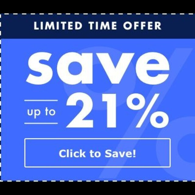 Save 21% Storewide