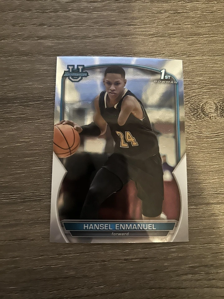 2022-23 Bowman University Chrome - #52 Hansel Enmanuel (RC) 1st Bowman - Image 1 of 1