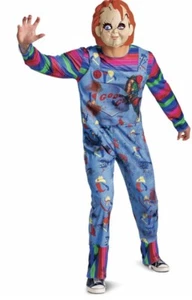 Disguise Licensed Chucky Deluxe Adult Jumpsuit Costume Size L-X-LARGE 42-46 New! - Picture 1 of 3