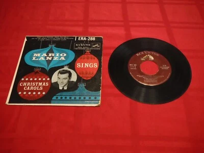 Mario Lanza Sings Christmas Carols 1956 7"45 RPM Mono Manger Joy Bethlehem Deck - Image 1 of 4