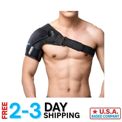 Unisex Neoprene Shoulder Brace & Arm Sling for Comprehensive Recovery Support - Image 1 of 4