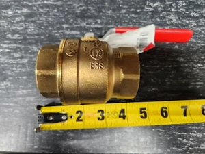Proline Mueller 107-407NL 1-1/2" Brass Full Port Ball Valve Lead Free Threaded - Picture 1 of 3