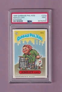 1986 Garbage Pail Kids - Card #141a - ASHLEY CAN - GRADED PSA 9 MINT! - Picture 1 of 2