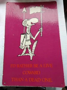 POSTER (1971)  I'D RATHER BE A LIVE COWARD THAN A DEAD ONE Monty Pyth - Picture 1 of 1