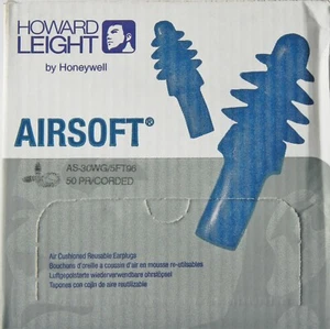 Howard Leight 5FT96 Air Cushioned Reusable Earplugs Corded QTY 50 pair - Picture 1 of 4