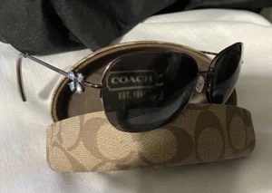Coach Eyeglass Frame Rimless Swarovski Butterfly Bling Kylie 59-16 W/ Hard Case - Picture 1 of 11