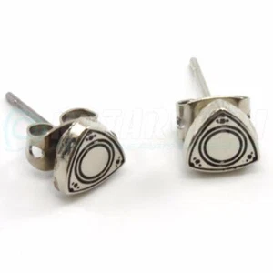 ROTOR SHAPED EARRING STUDS NICKEL FREE - ROTARY RX7 RX8 RX2 RX3 RX4 12A 13B 20B - Picture 1 of 4