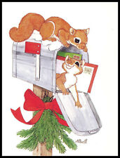 Greeting Card - Squirrel - Linda K. Powell - Christmas 0565