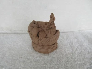 QUALITÄT~~ Ton/Harz Arche Noah Volkskunst ~~ unvollendete unbemalte Figur !!! - Bild 1 von 7