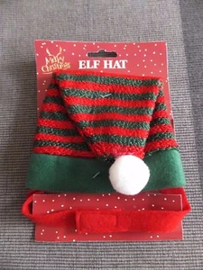 299: DCL-36 * ELFMÜTZE FÜR IHREN HUND (ODER IHRE KATZE) KLEIDEN SIE IHR HAUSTIER ZU WEIHNACHTEN  - Bild 1 von 1