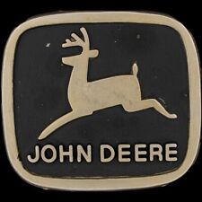 John Deere Jd 2 Legged Leaping Deer Tractor Farm Equipment Vintage Belt Buckle