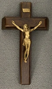 De Colección Cruz INIR Últimos Ritos MaderaReligiosa Católica Santa Oración Cristiana - Imagen 1 de 13