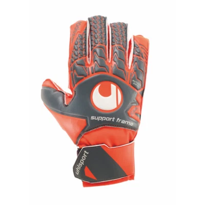 Uhlsport Kinder Aerored Soft SF Junior Torwarthandschuhe grau/rot/weiß 101106002